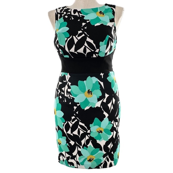 I.N studio womens dress size 14 multicolored floral pencil corp core career